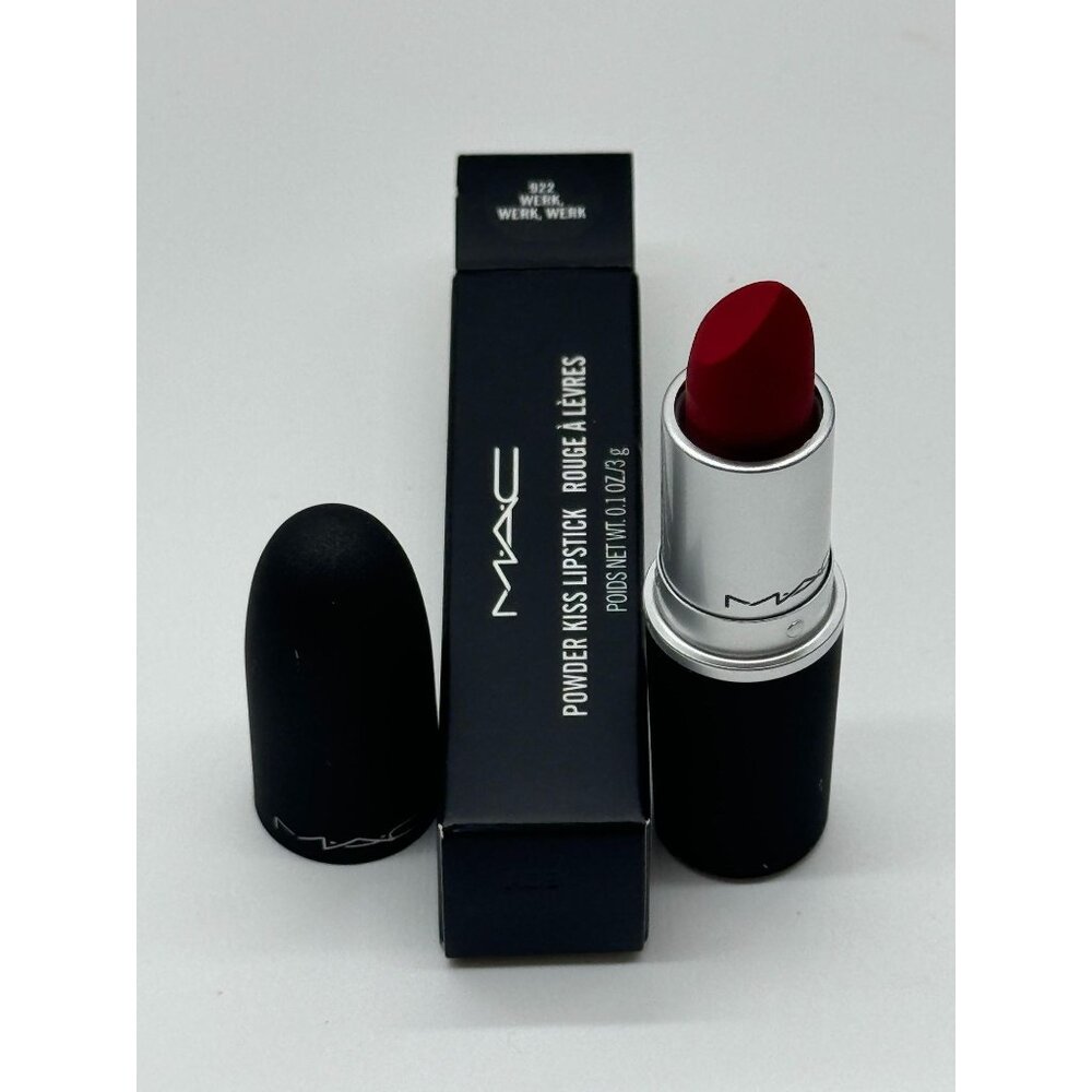 MAC Powder Kiss Lipstick WERK WERK WERK 922 Full Size 0.1 oz / 3 g